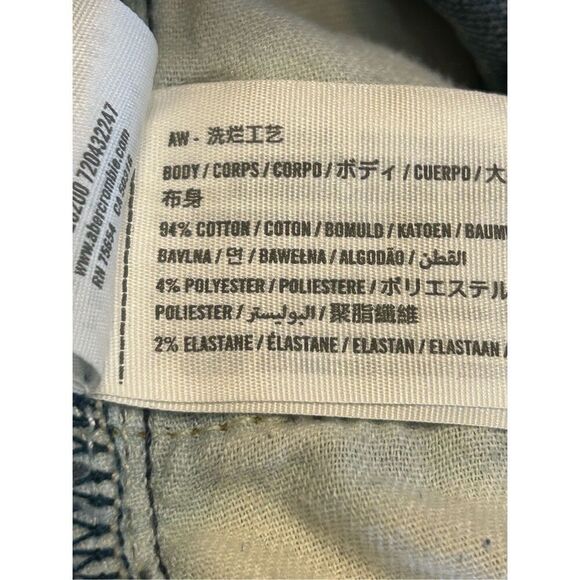 Abercrombie & Fitch Super Skinny Stretch Jeans Mens 29x32 Distressed Med Wash (8 - Picture 8 of 8